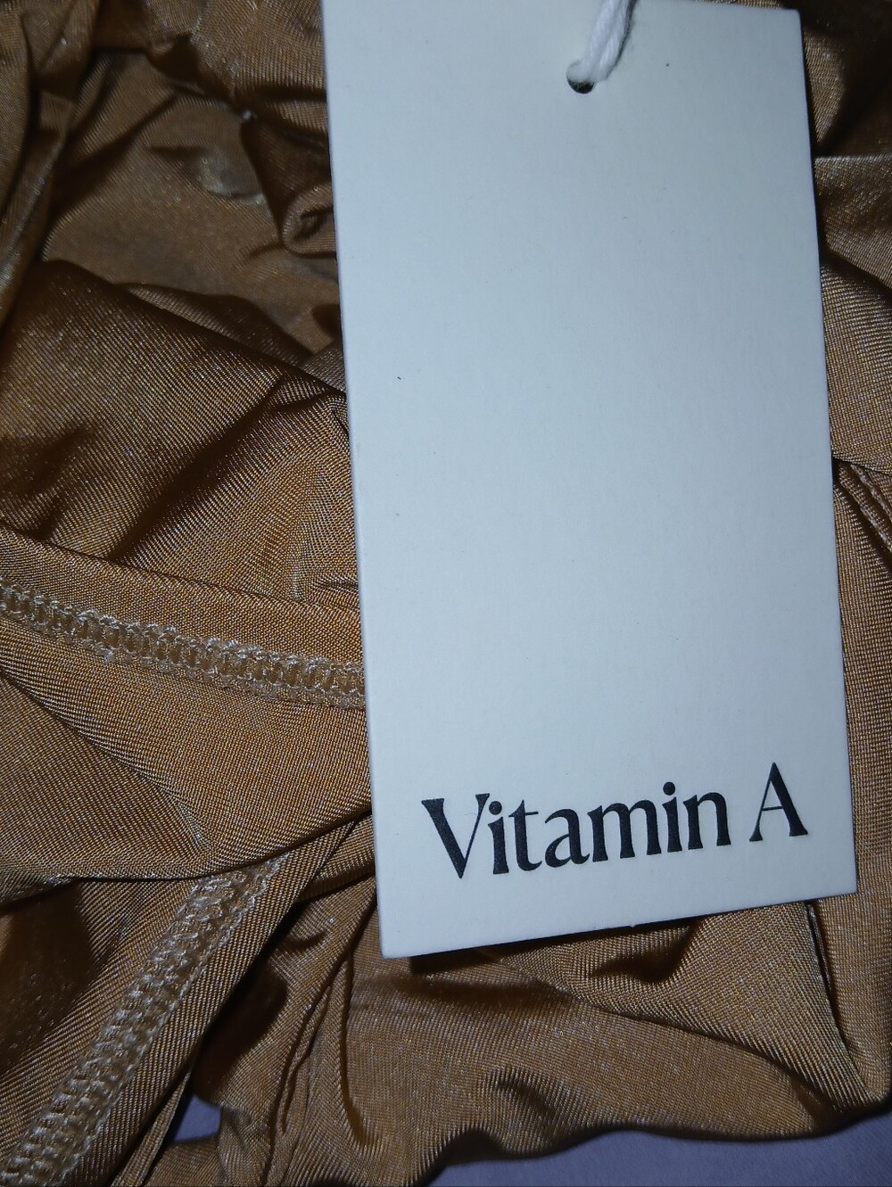 Vitamin A Jenna One Piece Swimsuit, Sand - Picture 8 of 8